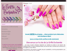 Tablet Screenshot of lagriffeenchantee.com